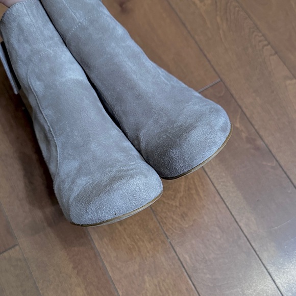 Kate Spade Taupe Suede Heeled Boots - Picture 8 of 12